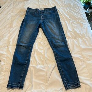 Madewell 10” high rise skinny jeans